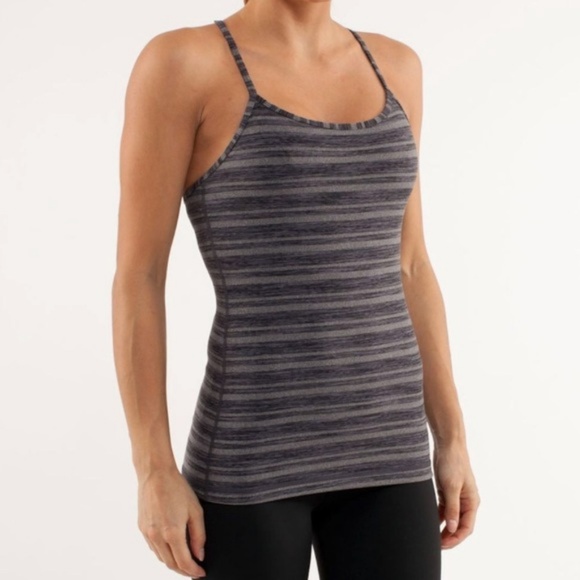 lululemon athletica Tops - Lululemon Coal Strata Power-Y Tank